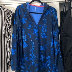 Lands End Swim Cover up 1X